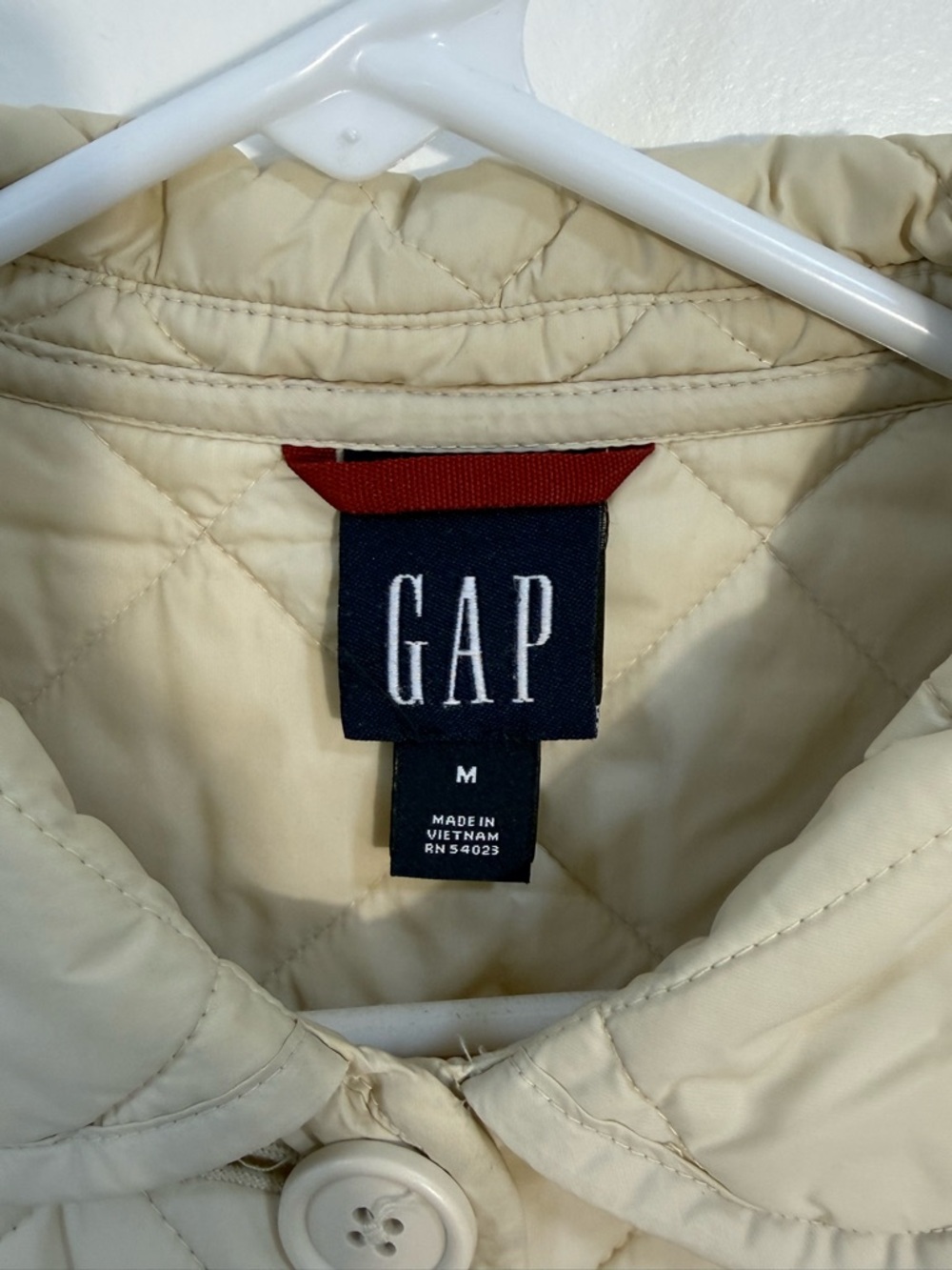GAP Quilted Cream Utility Jacket brand new - Picture 2 of 8
